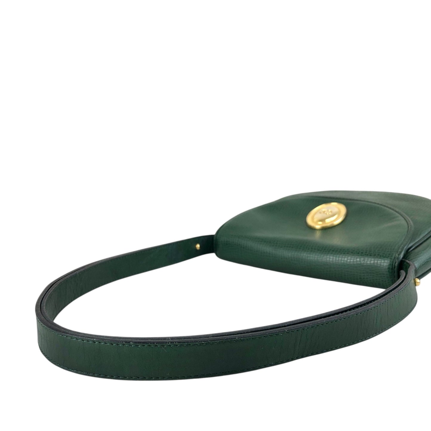 Christian Dior CD Logo Shoulder bag Green Vintage gi6xyr