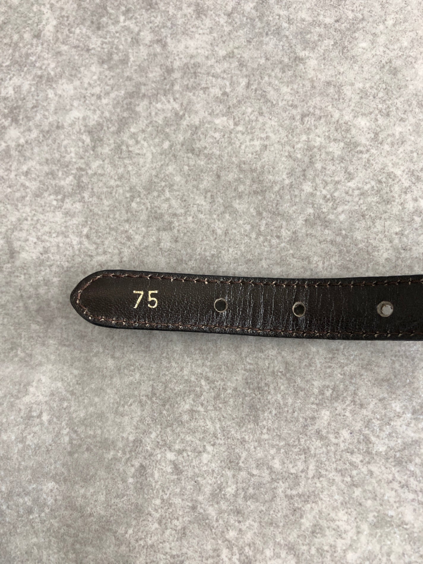 CELINE Horse Carriage Belt Black Vintage ykpypt