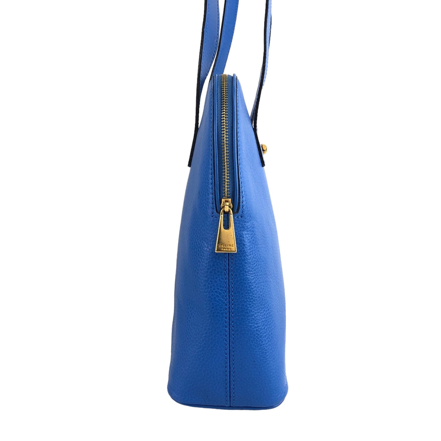 CELINE Toggle Clasp Shoulder bag Blue Vintage wbubna