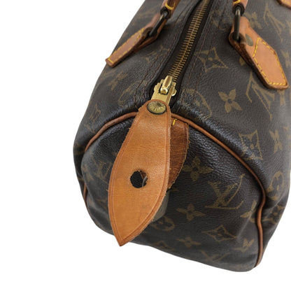 LOUIS VUITTON Monogram Handbag Brown M41528 Vintage afefax