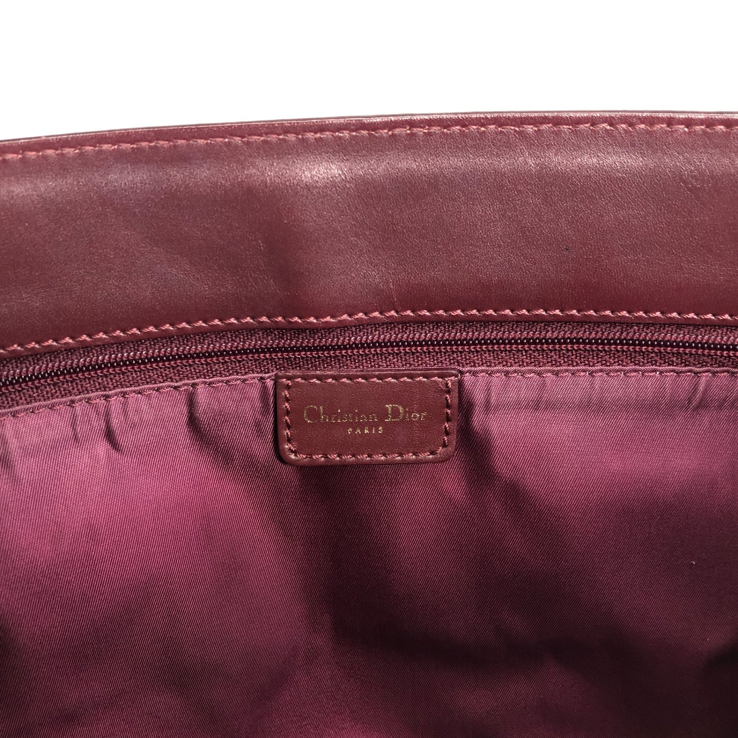 Christian Dior Trotter Handbag Bordeaux Vintage 2phza4