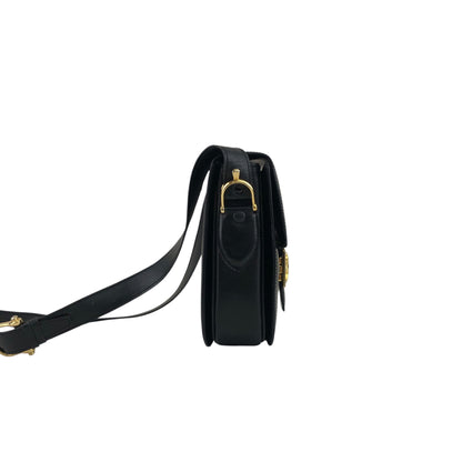 CELINE Horse Carriage Shoulder bag Black Vintage rfmfw6