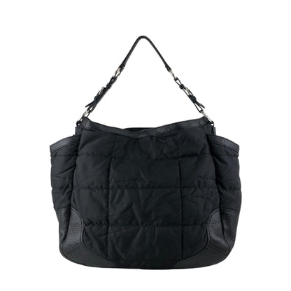 PRADA Logo Shoulder bag Totebag Black Vintage td4ahh