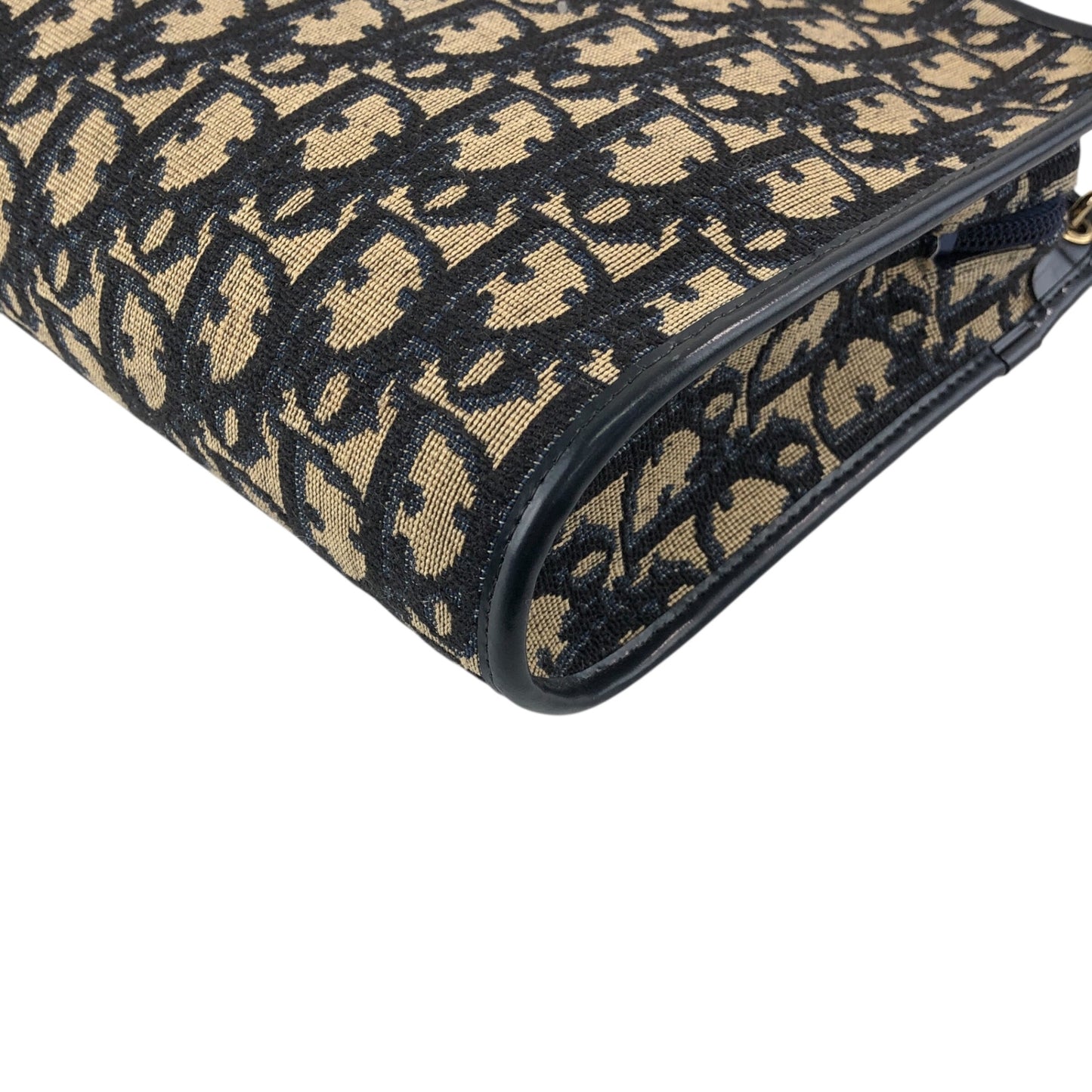 Christian Dior Trotter CD Logo Shoulder bag Navy Vintage 2vvpv4