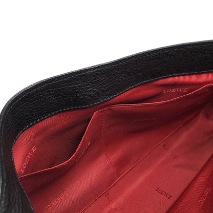 LOEWE Anagram Shoulder bag Black Vintage 8s3xv4