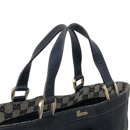 GUCCI Horse Bit Totebag Navy Vintage kftpgd