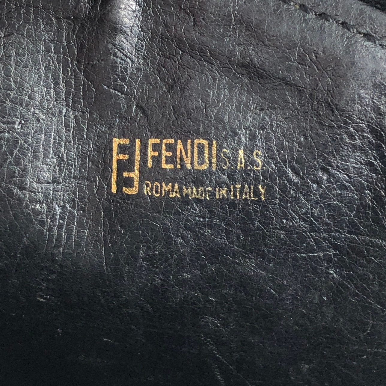 FENDI Zucca Logo Shoulder bag Brown Vintage eizakd