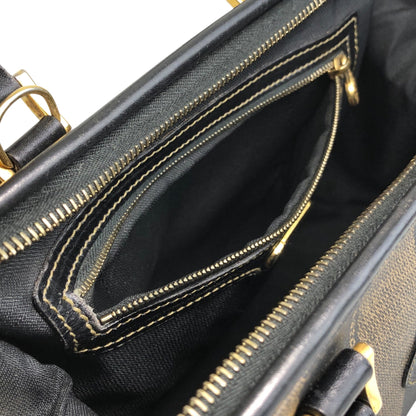 FENDI Pecan Two-way Handbag Shoulder bag Black Vintage tyz7ma