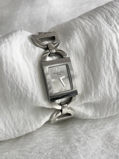 Christian Dior Watch Silver D78-109 Vintage s2ur7s