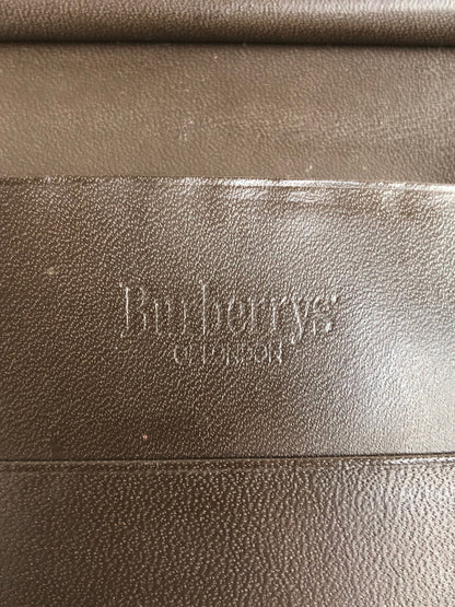 BURBERRY Nova Check Logo Folded Wallet Brown Vintage b5c22u