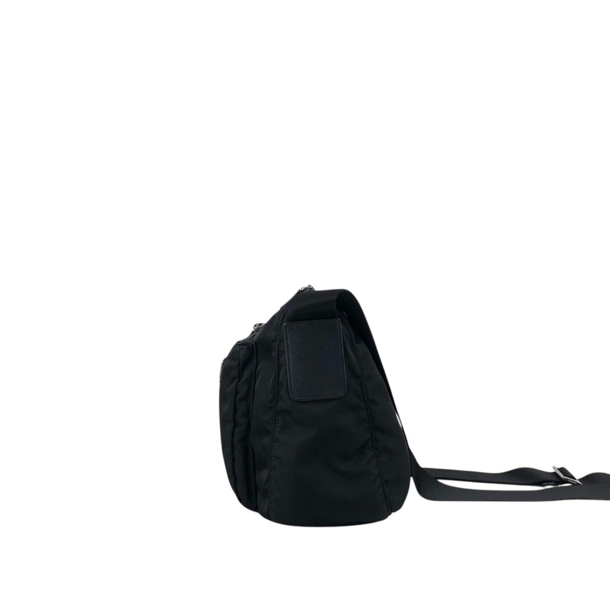 PRADA Tessuto Triangle Logo Shoulder bag Black Vintage 2efb6d