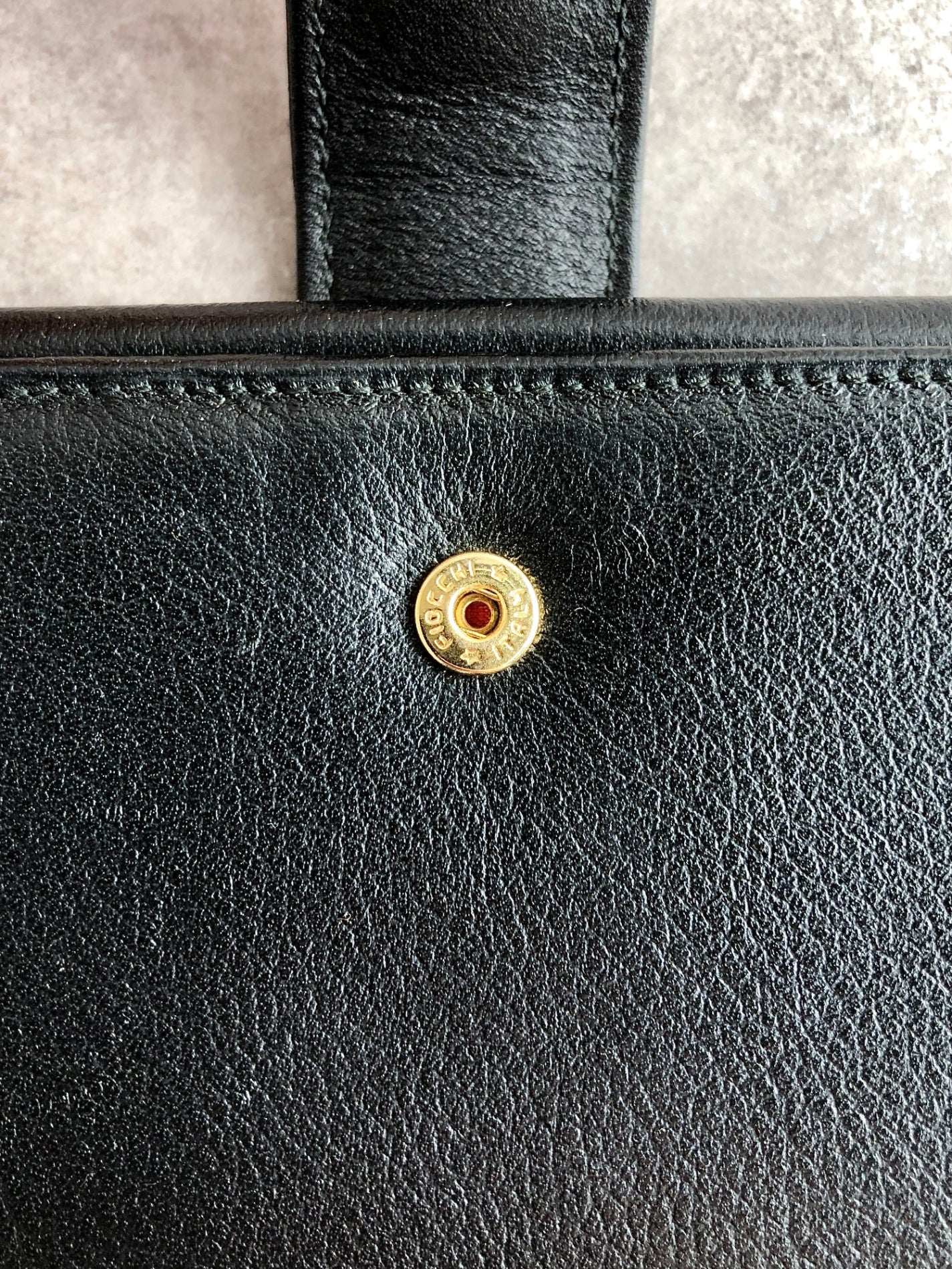 CELINE Horse Bit Long Wallet Black Vintage t6vnxy