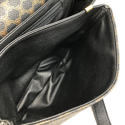 CELINE Macadam Front Buckle Shoulder bag Black Vintage n5nr8t