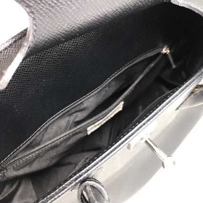 Yves Saint Laurent Turn Lock Handbag Black Vintage 74yryb