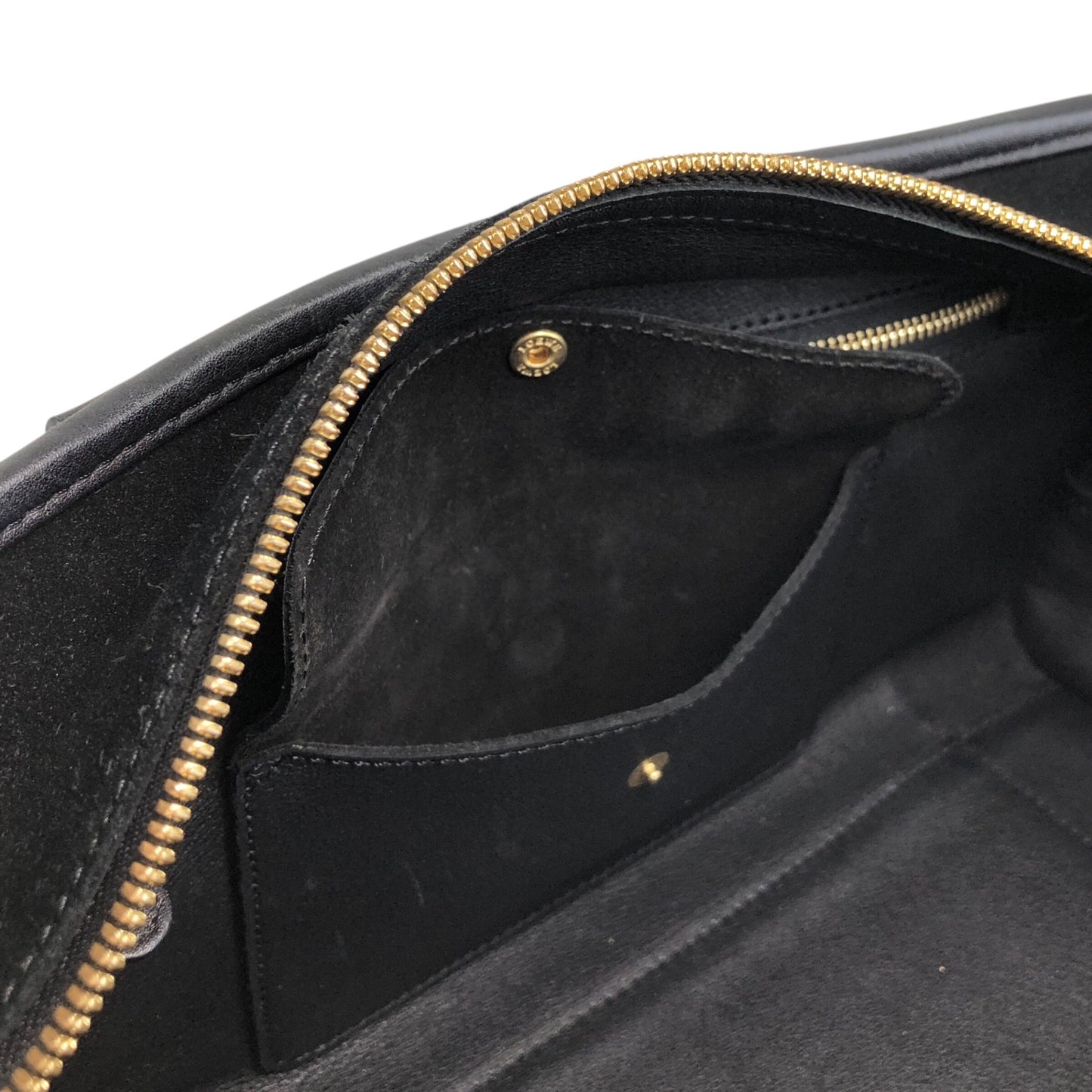 LOEWE Amazona28 Anagram Small Boston bag Handbag Black Vintage hf8cwp