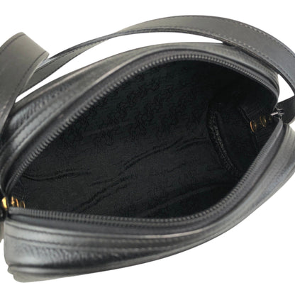 Yves Saint Laurent YSL Logo Shoulder bag Black Vintage fbers6