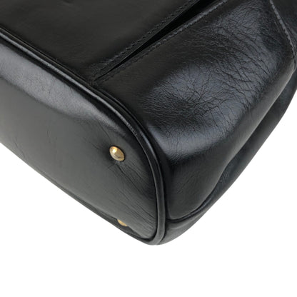CELINE Gancini Shoulder bag Black Vintage xxxvfp