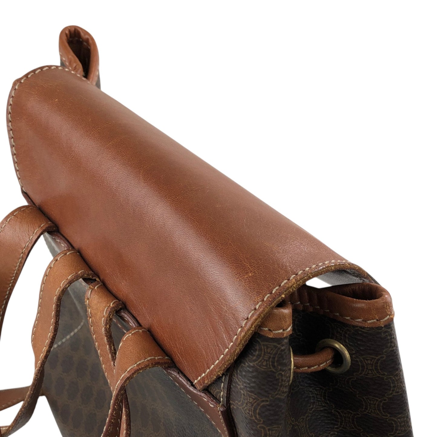 CELINE Macadam Triomphe Backpack Brown Vintage sd2tgi