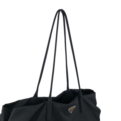 PRADA Tessuto Triangle Logo Totebag Black Vintage m8ccmn