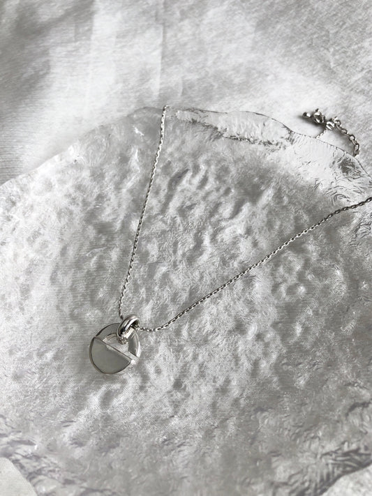 Christian Dior Logo Motif Necklace Silver Vintage vcvei6