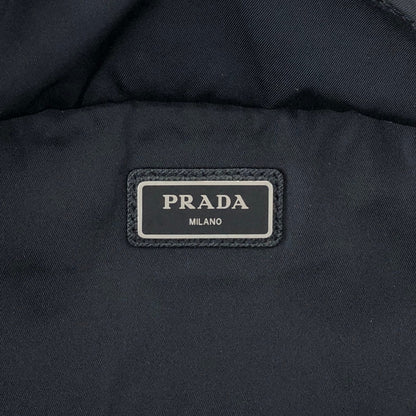 PRADA Tessuto Triangle Logo Sling bag Black Vintage 5xz3sa