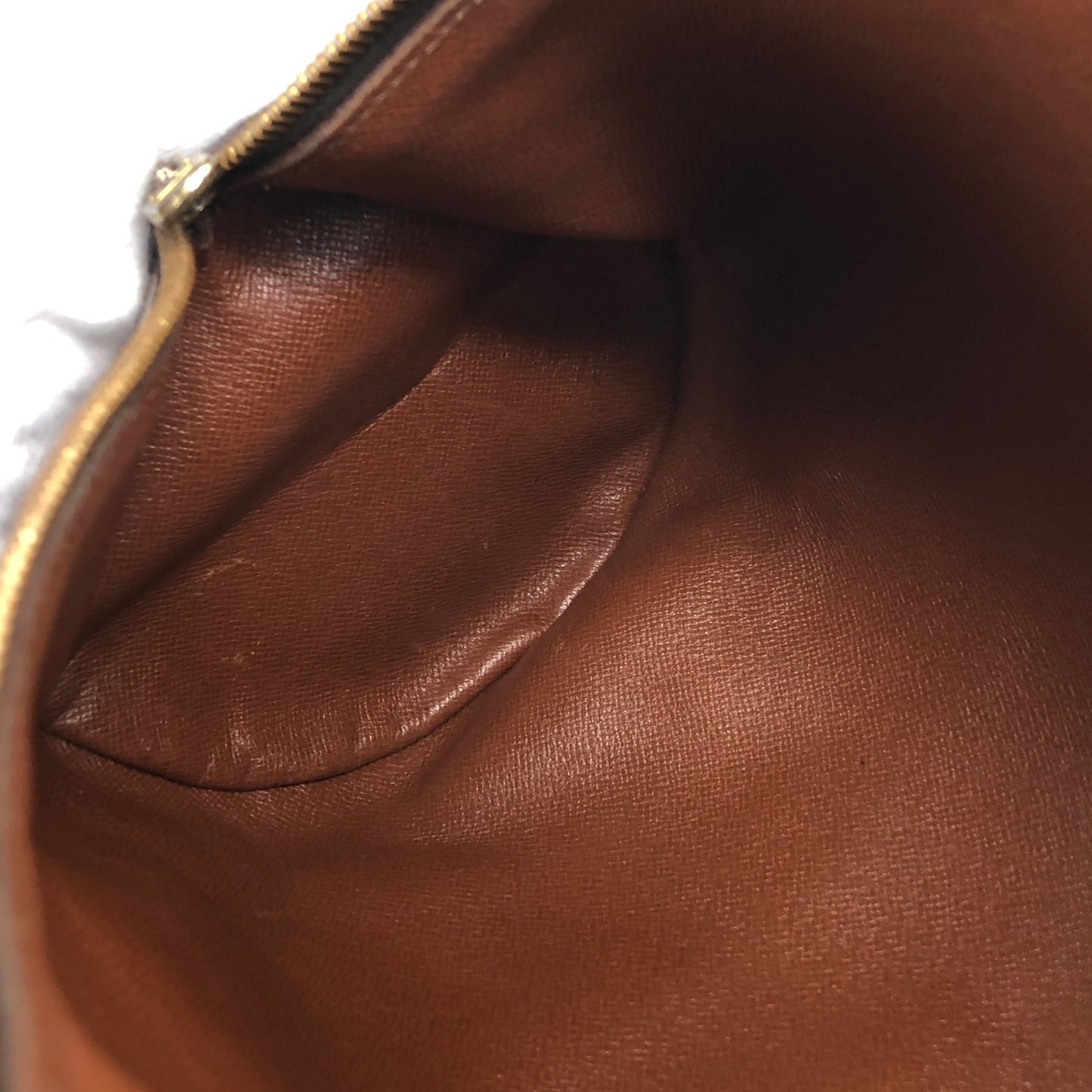 LOUIS VUITTON Monogram Handbag Brown Vintage efphw4