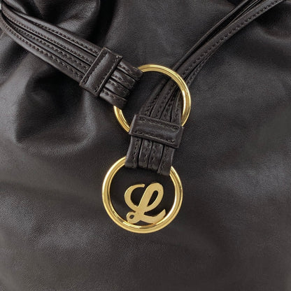 LOEWE Anagram Drawstring Shoulder bag Brown Vintage 7ep7z7