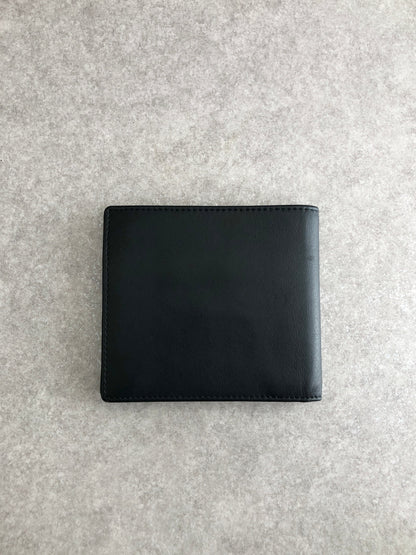 Christian Dior Logo Folded Wallet Black Vintage wafc3a