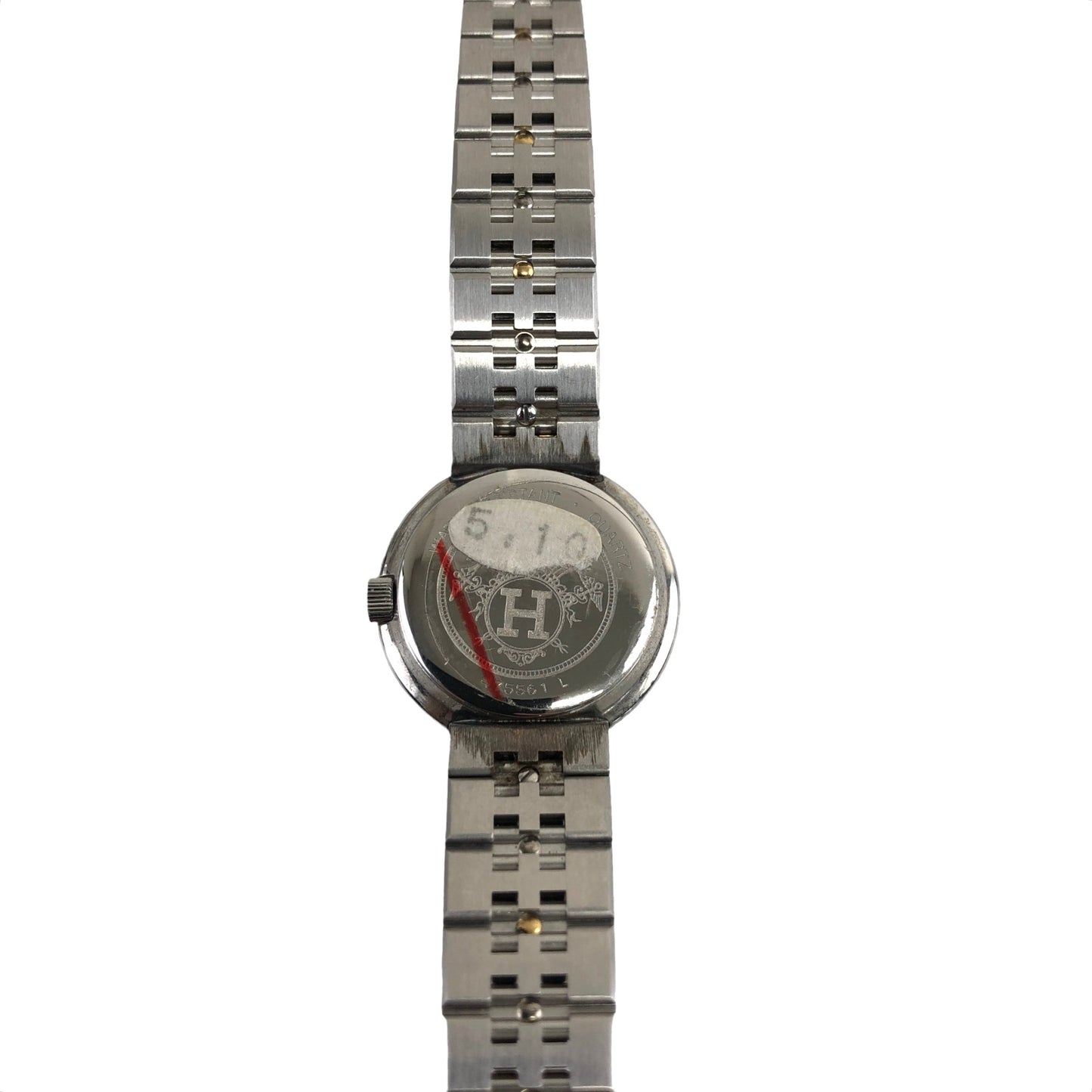 HERMES Quartz Watch Silver Vintage tmst3f