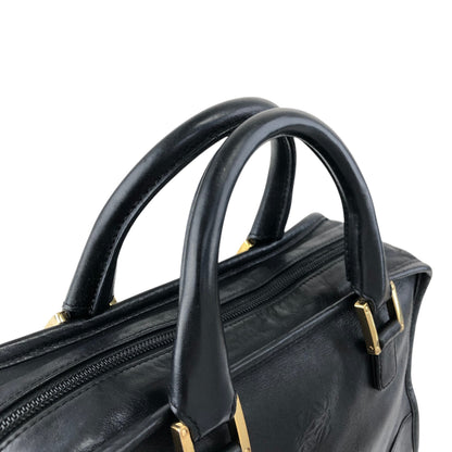 LOEWE Amazona28 Anagram Handbag Boston bag Black Vintage bda233