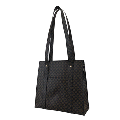 CELINE Macadam Shoulder bag Totebag Black Vintage dyyxs8