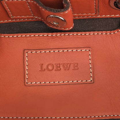 LOEWE Anagram Handbag Red Brown Vintage jcggg5