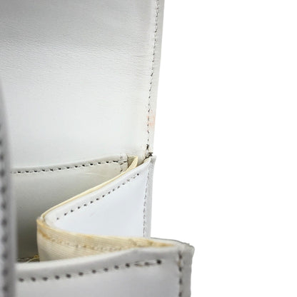 VALENTINO GARAVANI Logo Handbag White Vintage rfwnhz