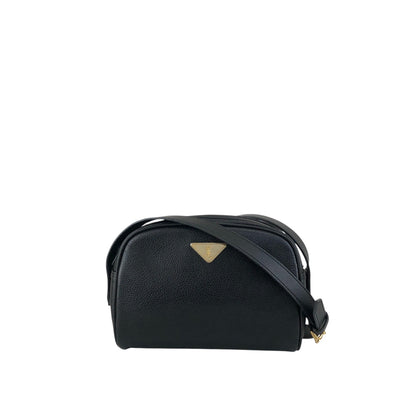 Yves Saint Laurent YSL Logo Shoulder bag Black Vintage fbers6