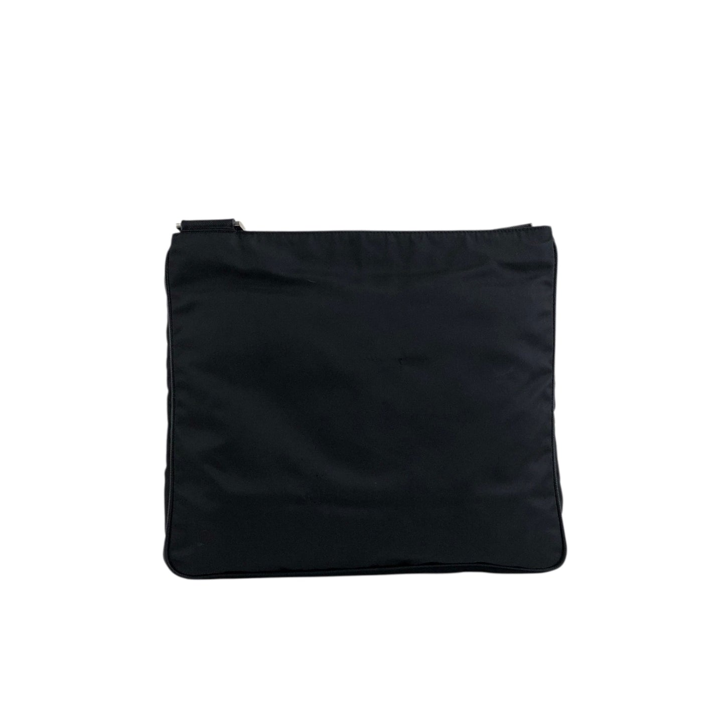 PRADA Tessuto Triangle logo Shoulder bag Black Vintage 4i8cr5