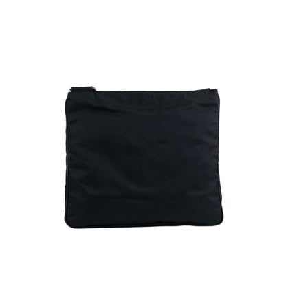 PRADA Tessuto Triangle logo Shoulder bag Black Vintage 4i8cr5