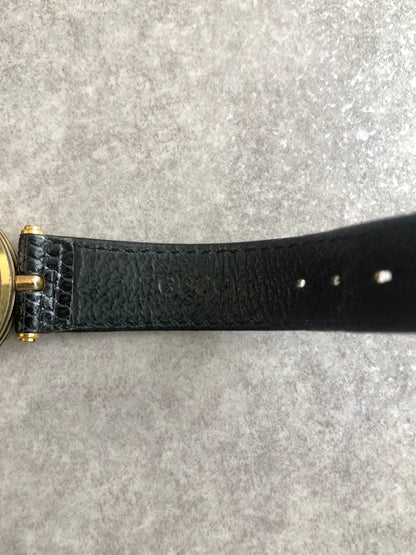GUCCI Watch Black×Gold Vintage x7vvmr