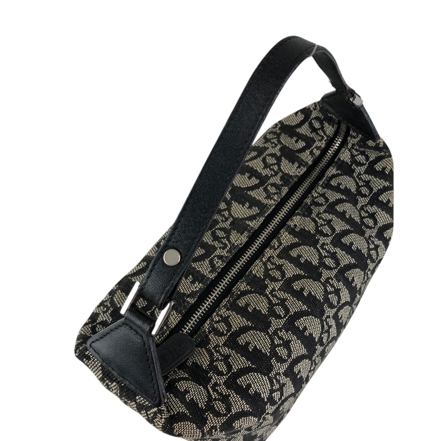 Christian Dior Trotter Small Handbag Vanity bag Black Vintage zxykbr