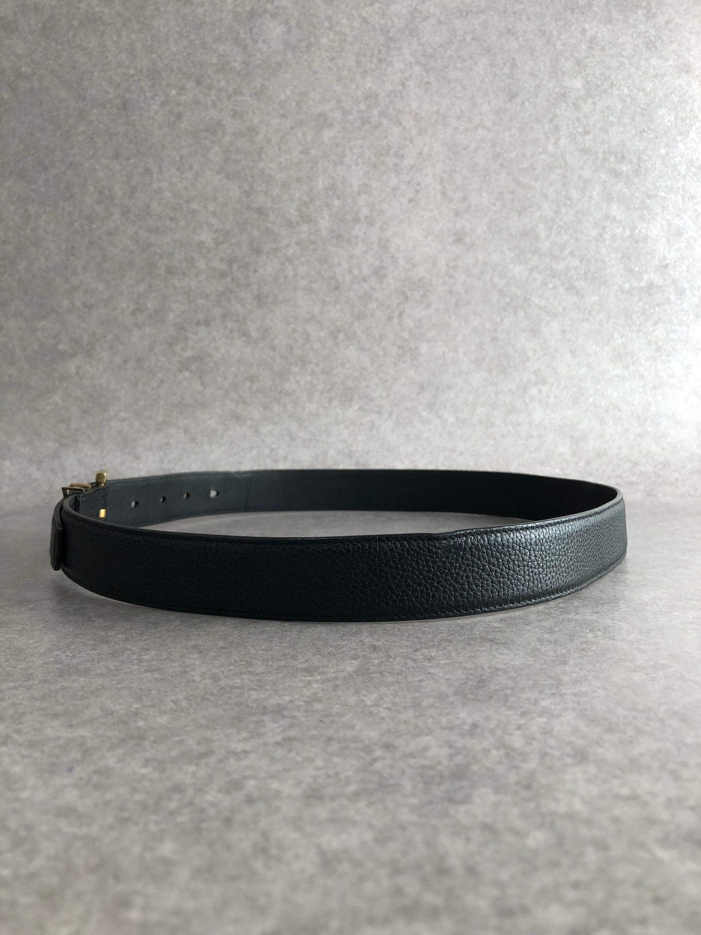 Yves Saint Laurent YSL Logo Belt Black Vintage jjfxnv