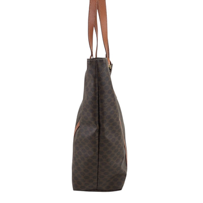CELINE Macadam Blason Shoulder bag Totebag Brown Vintage u7fud7