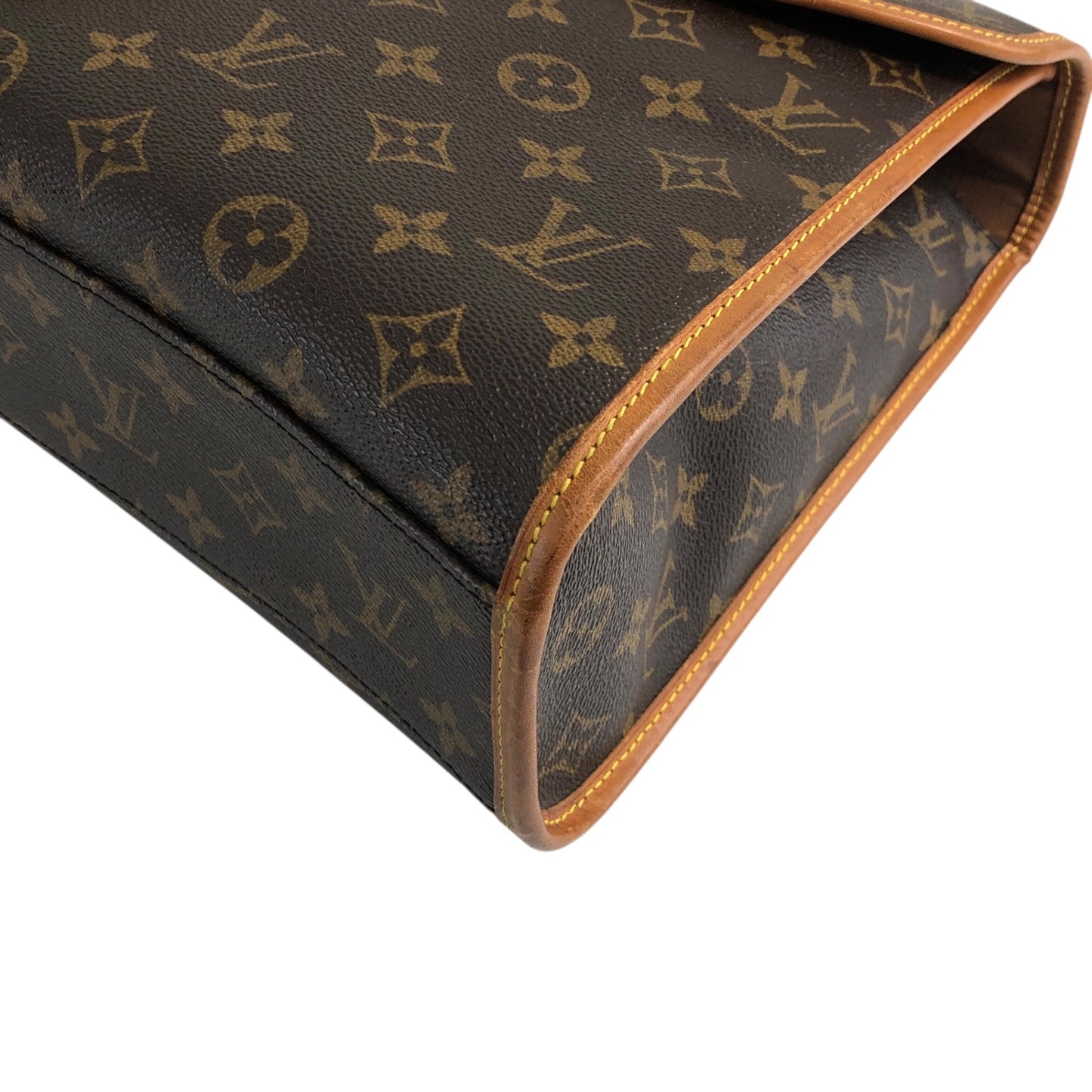 LOUIS VUITTON Monogram Buckle Two-way Handbag Shoulder bag Brown Vintage cmkh5s