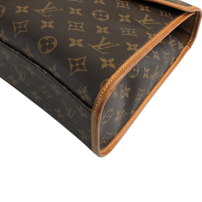 LOUIS VUITTON Monogram Buckle Two-way Handbag Shoulder bag Brown Vintage cmkh5s