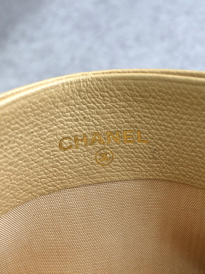 CHANEL Card holder Beige Vintage sap6sk