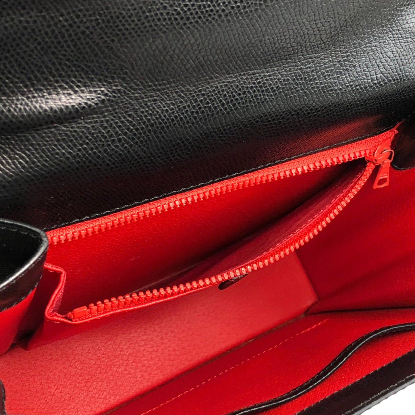 CELINE Turn Lock Shoulder bag Black Vintage txhccr