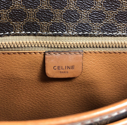 CELINE Macadam Blason Shoulder bag Brown Vintage uuvwb7