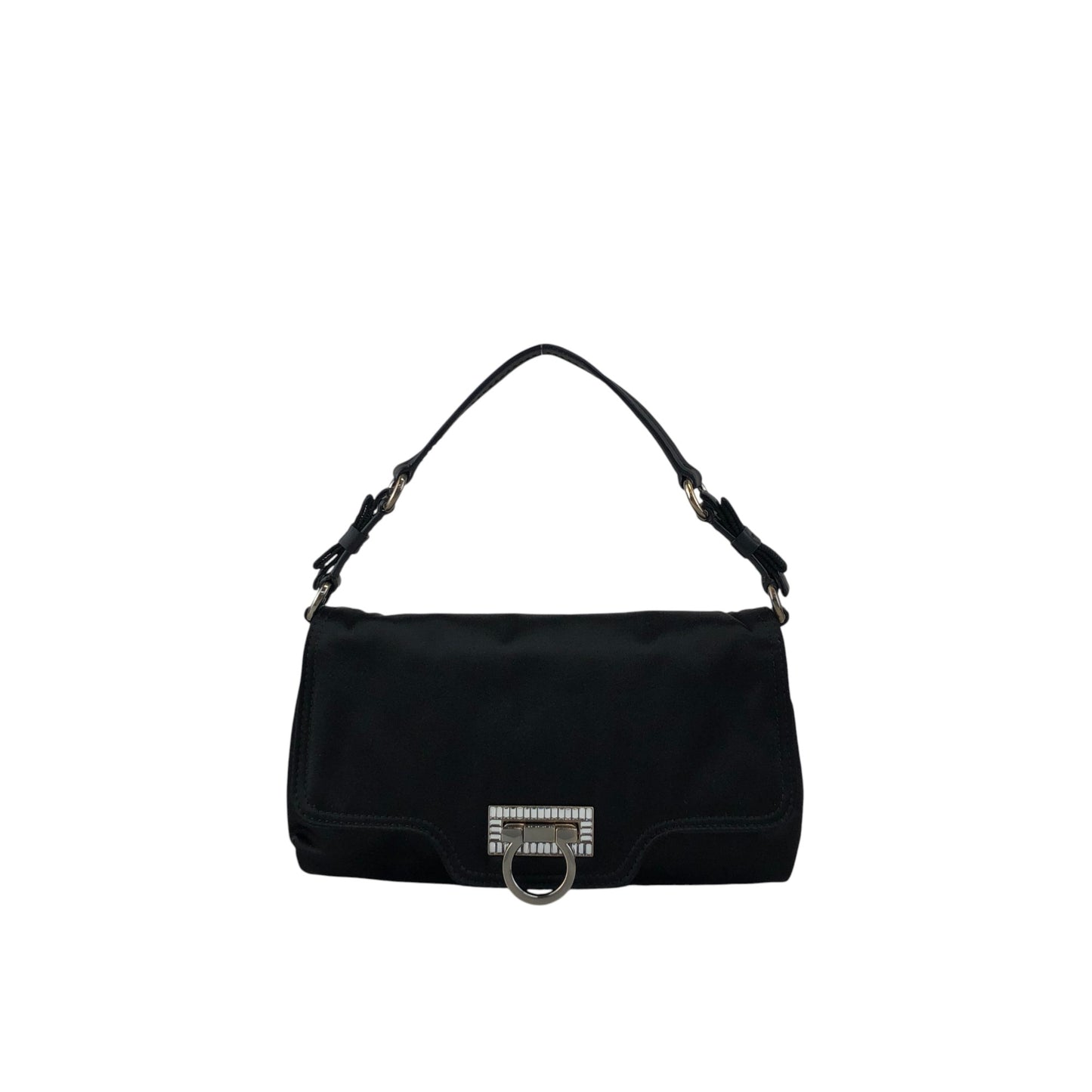 Salvatore Ferragamo Gancini Handbag Brown Vintage 5bhg4h