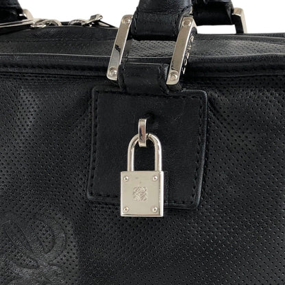 LOEWE Anagram Padlock Small Boston bag Handbag Black Vintage cjew5k