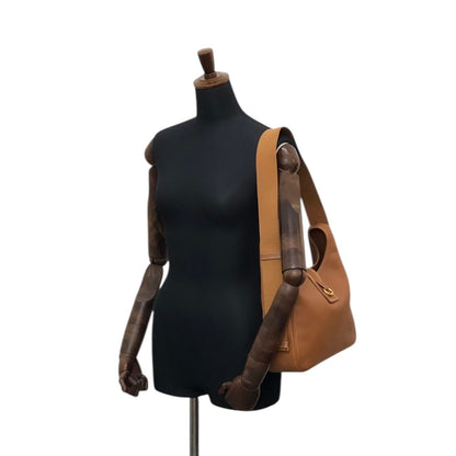 HERMES Shoulder bag Camel Vintage 7u7pah