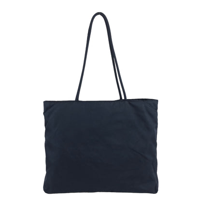 PRADA Triangle Logo Handbag Totebag Navy Vintage 7s5abw