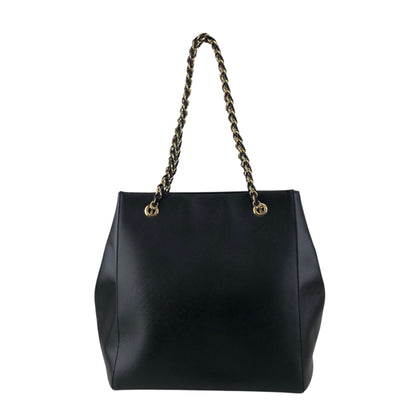 Salvatore Ferragamo Vala Ribbon Chain Totebag Black Vintage p52xmz